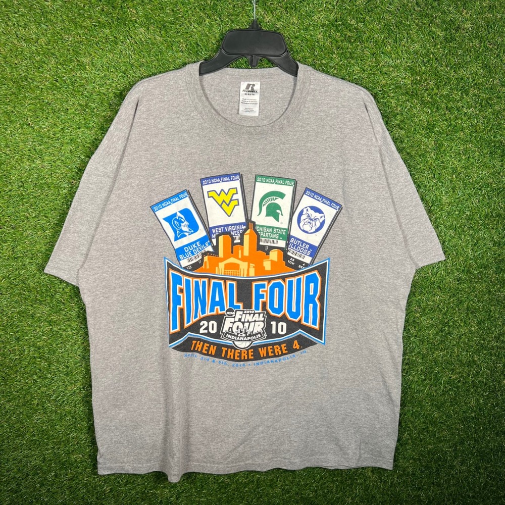 Russell Athletic 2010 NCAA‎ Final Four Indianapolis Tee XL Grey Duke Butler MSU